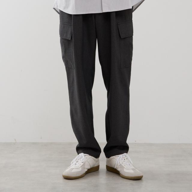 メンズメルローズ（MEN’S MELROSE）/シュリンクトラベストカーゴパンツ_2