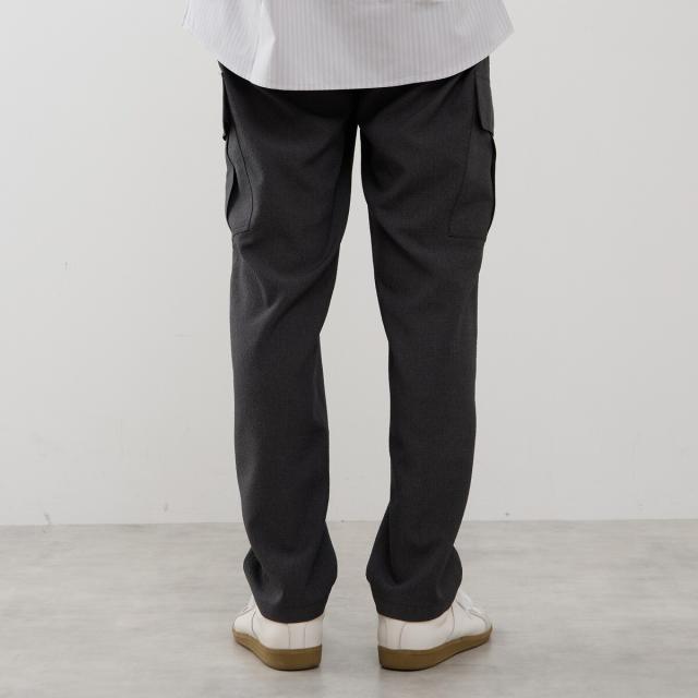 メンズメルローズ（MEN’S MELROSE）/シュリンクトラベストカーゴパンツ_4