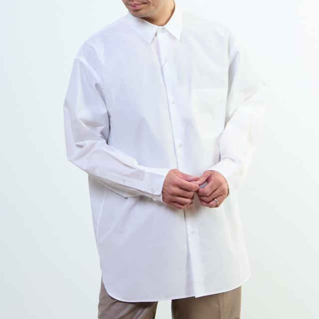 メンズメルローズ（MEN’S MELROSE）/【MASTER FRAME/マスターフレーム】ワイドレギュラーシャツ_12