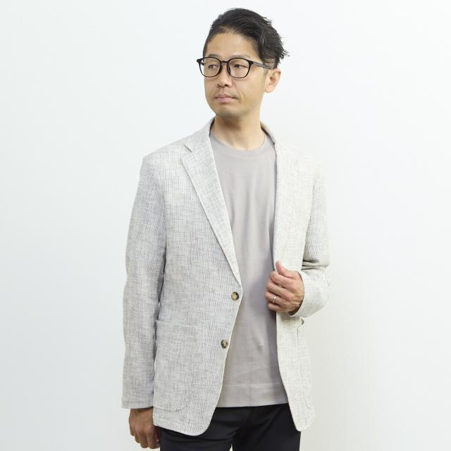メンズメルローズ（MEN’S MELROSE）/ビシュウサマーツィードライトジャケット_1