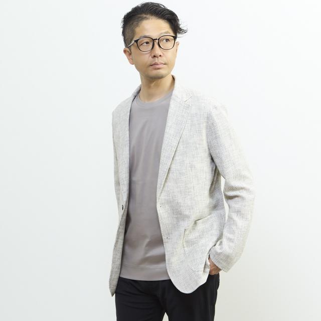 メンズメルローズ（MEN’S MELROSE）/ビシュウサマーツィードライトジャケット_16