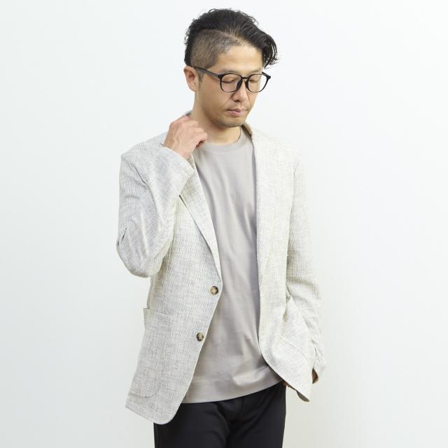 メンズメルローズ（MEN’S MELROSE）/ビシュウサマーツィードライトジャケット_17
