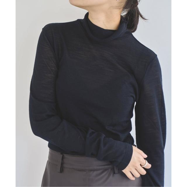 エミリーウィーク（emilyweek）/《追加》スーパーウール タートルネックシアープルオーバー