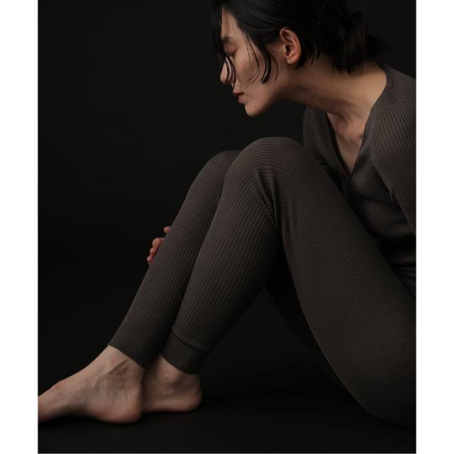 エミリーウィーク（emilyweek）/シルク混リブレギンス（ギフト巾着付き）