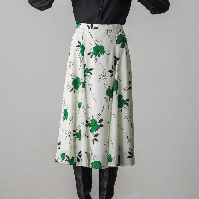 ロートレアモン デュクラス（LAUTREAMONT DE CLASSE）/FLOWER PRINT SKIRT_5