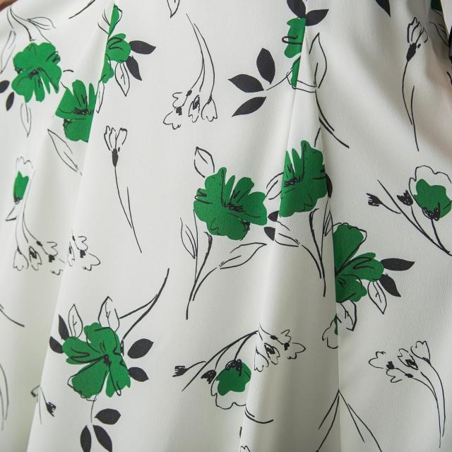 ロートレアモン デュクラス（LAUTREAMONT DE CLASSE）/FLOWER PRINT SKIRT