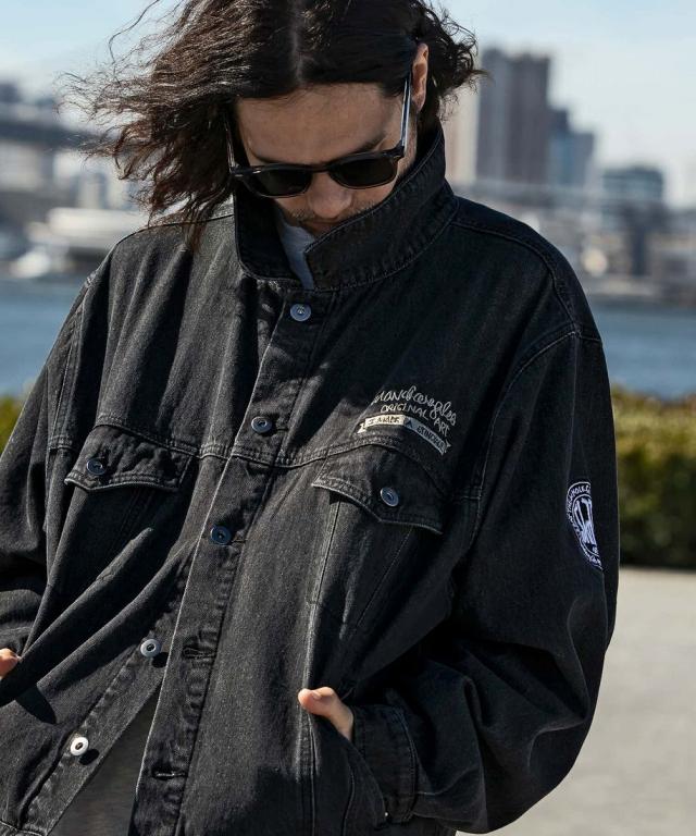 マーク・ゴンザレス（MARK GONZALES）/MARK GONZALES ARTWORK COLLECTION オーバーサイズデニムジャケット_11