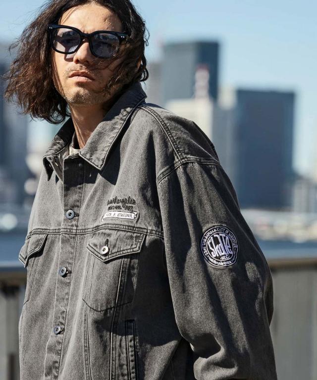 【Mark Gonzales】デニムオーバーオール Mark Gonzales（マーク・ゴンザレス）の「デニムオーバーオール
