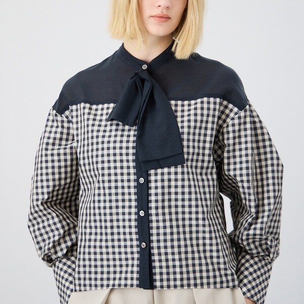 平和屋着物▽上質な紬 単衣 市松文 正絹 逸品 DAAS0480az