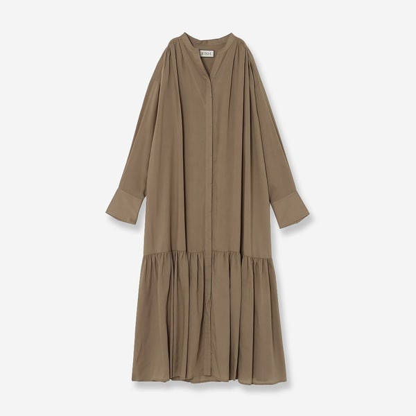 リズム（R_ISM）/【吸湿速乾】バンドカラーシャツワンピース