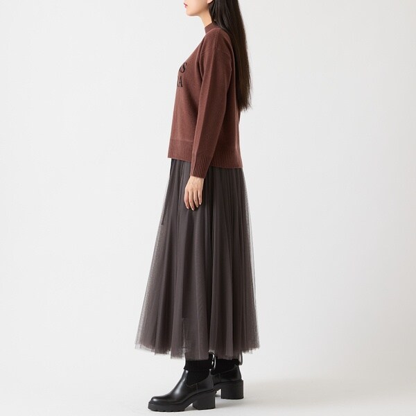 リズム（R_ISM）/【追加生産・新色登場】ロングチュールスカート_4