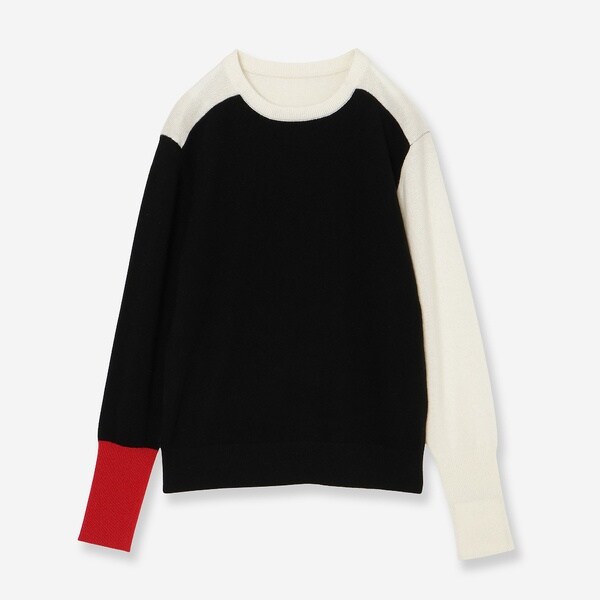 リズム（R_ISM）/【カシミヤ100】カラーブロックニット