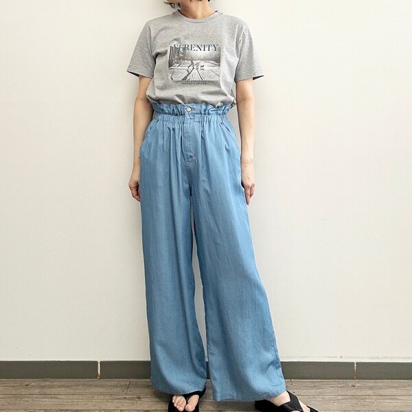 リズム（R_ISM）/【セットアップ対応・洗える・S/M/Lサイズ】シャンブレーデニムトラウザー_6