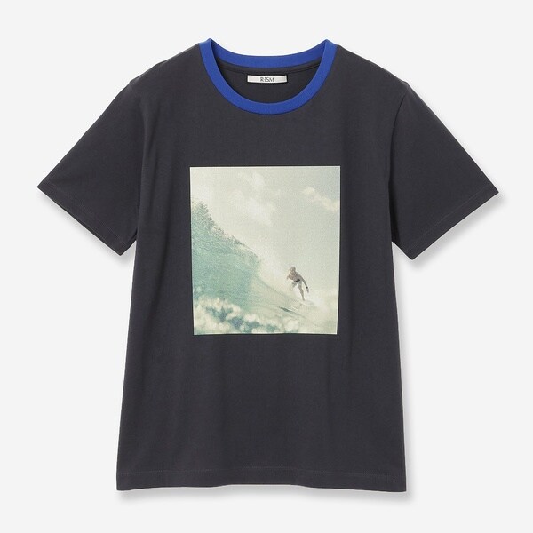 リズム（R_ISM）/【人気アイテム・全3色・洗える】フォトプリントTシャツ（SURF） 6,745円