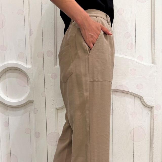 イージーパンツ etre relie パンツ コールテン釦付きイージーワイドパンツ エトレリー etre relie