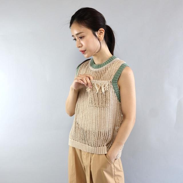 ★SUMMER SALE★〜7/13までETRE リリヤーンニットタンクトップ リリヤーンニットタンクトップ(F OFF WHITE): トップス │ ETRE