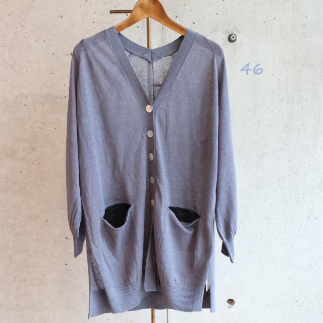 エトレリー（etre relie）/リネンナイロンVネックカーディガン