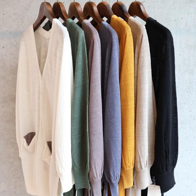 エトレリー（etre relie）/リネンナイロンVネックカーディガン