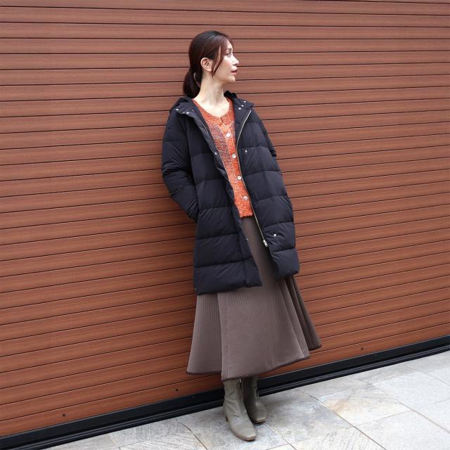 エトレリー（etre relie）/ストレッチダウンフード付きコート