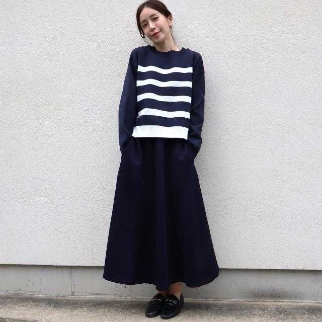 エトレリー（etre relie）/ポンチドッキングポリエステルニット エトレリー（etre relie）/ポンチドッキングポリエステルニット