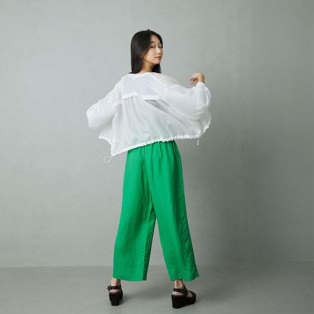 エトレリー（etre relie）/光沢オーガンジー羽織ブラウスの通販はau