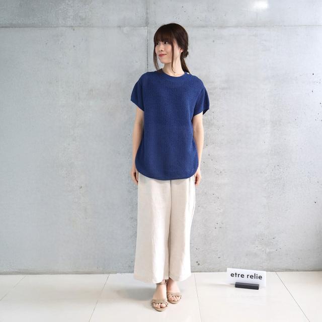 エトレリー（etre relie）/ 変わりカノコニット肩開きニットの通販はau