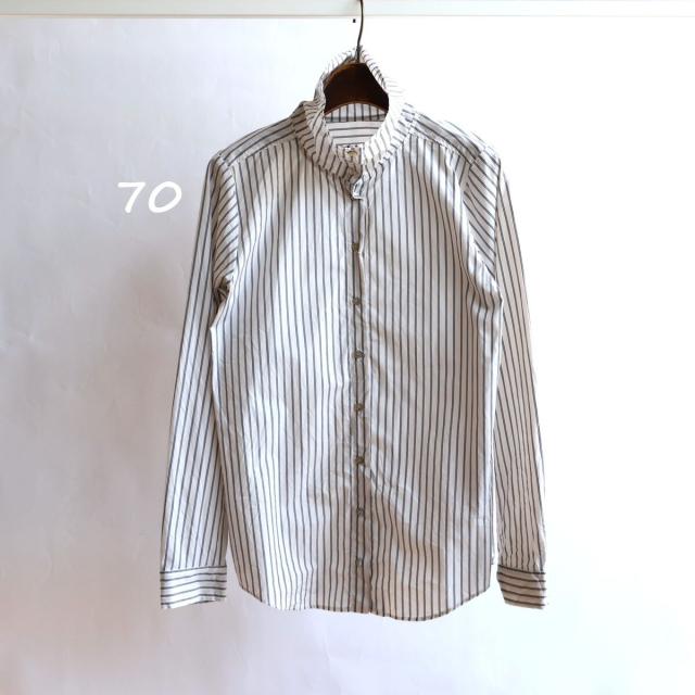 エトレリー（etre relie）/【etre relie】ストライプスタンドシャツ