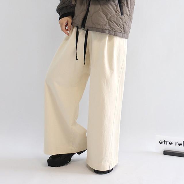 エトレリー（etre relie）/【etre relie】ウール混チノワイドパンツ