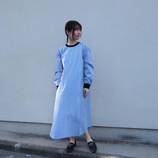 エトレリー（etre relie）/【etre relie】 ストライプバイカラーワンピース_5