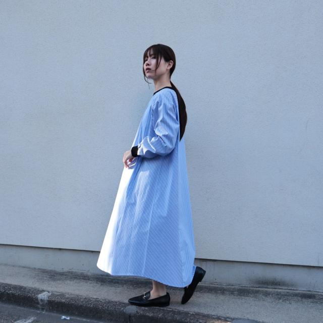 エトレリー（etre relie）/【etre relie】 ストライプバイカラーワンピース_3