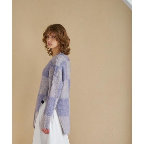 ランバン オン ブルー（LANVIN en Bleu）/Ｖネックシャギーニットの通販は
