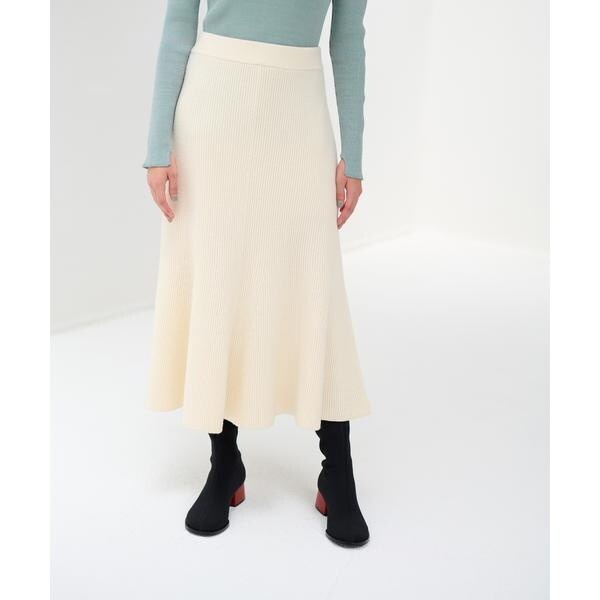 ランバン オン ブルー（LANVIN en Bleu）/【セットアップ対応商品】トランペットフレアニットスカートの通販は 21,450円