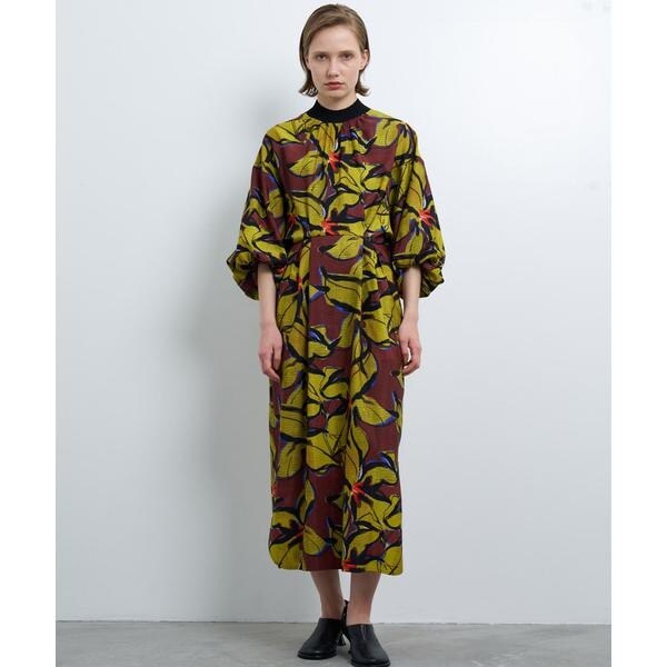 ランバン オン ブルー（LANVIN en Bleu）/BlueAmberプリントワンピース
