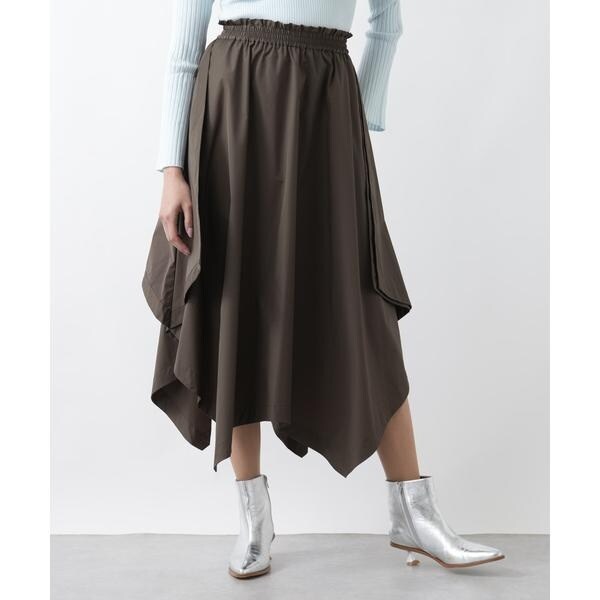 ランバン オン ブルー（LANVIN en Bleu）/スクエアヘムスカートの通販は 20,878円