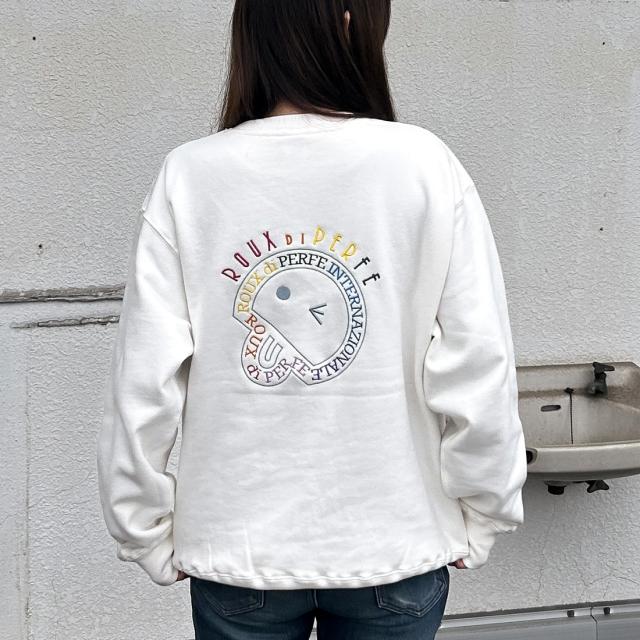 【NEW】ルゥディパフィーインターナショナル（ROUX DI PERFE INTERNAZIONALE）/レインボー＆ロゴ刺繍トレーナー
