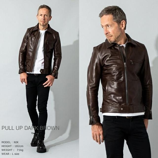 リューグー（LIUGOO）/Liugoo Leathers 本革 UK襟付きシングル