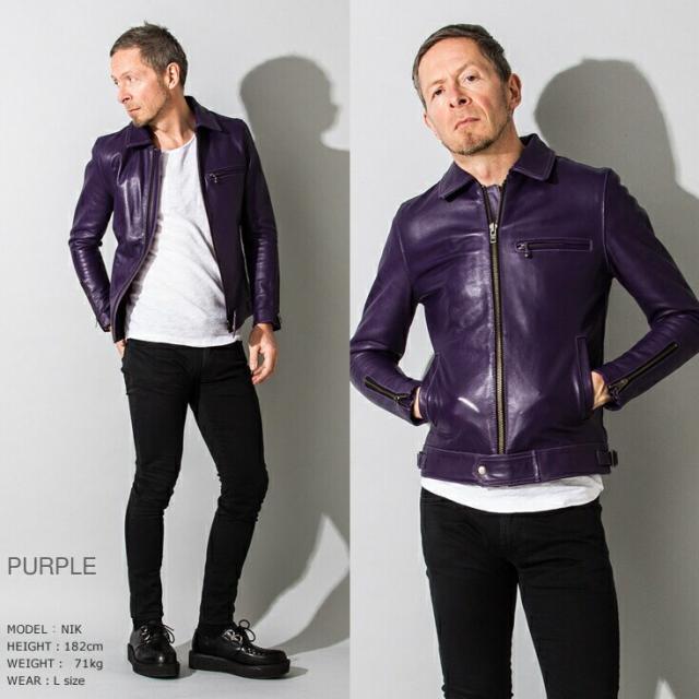 リューグー（LIUGOO）/Liugoo Leathers 本革 UK襟付きシングル