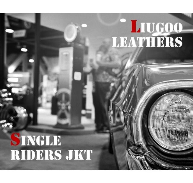 リューグー（LIUGOO）/Liugoo Leathers 本革 シングルライダースジャケット メンズ SRS07