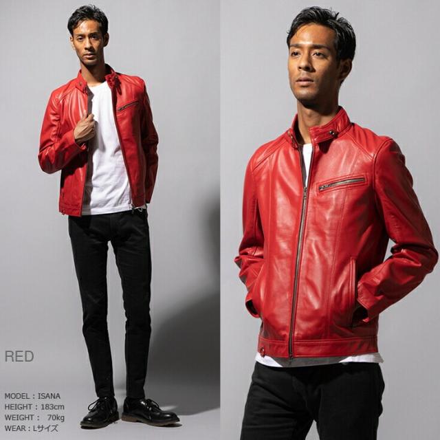 リューグー（LIUGOO）/Liugoo Leathers 本革 シングルライダースジャケット メンズ SRS07