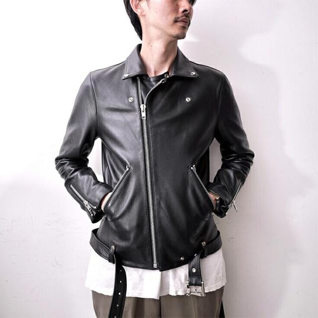 リューグー（LIUGOO）/VALLET 本革 ダブルライダースジャケット メンズ