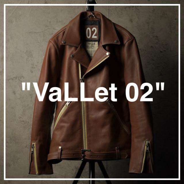 リューグー（LIUGOO）/VALLET 本革 ダブルライダースジャケット メンズ
