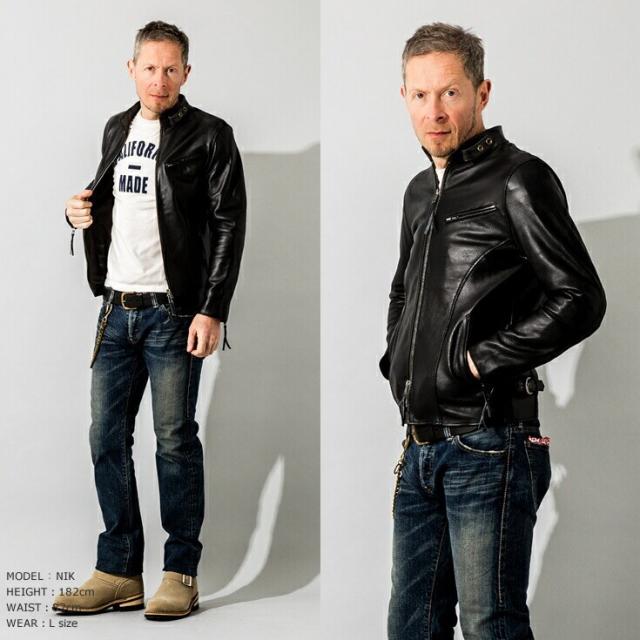 リューグー（LIUGOO）/Liugoo Leathers 本革 メッシュレザー シングル