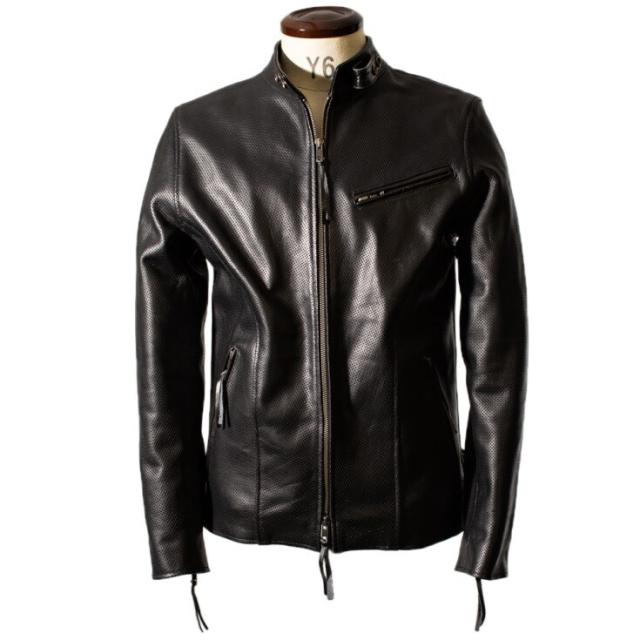 Liugoo Leathers 本革 メッシュシングルライダースSRS03B Liugoo Leathers 【20周年記念10%OFFクーポン】本革 メッシュレザー