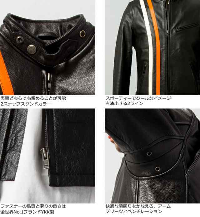 リューグー（LIUGOO） Liugoo Leathers 本革 プロテクター付