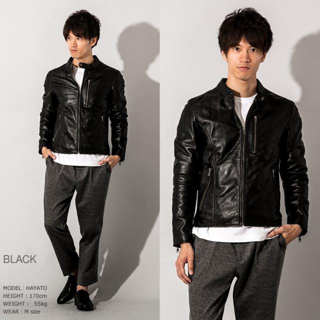 GOLDEN GOOSE シープスキン裏ボアシングルライダースジャケットXXS ゴールデングース 裏ボア シープスキン シングルライダース