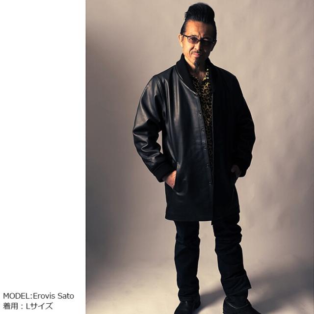 リューグー（LIUGOO）/Liugoo Leathers 本革 レザーロングファラオコート メンズ COT56A_7