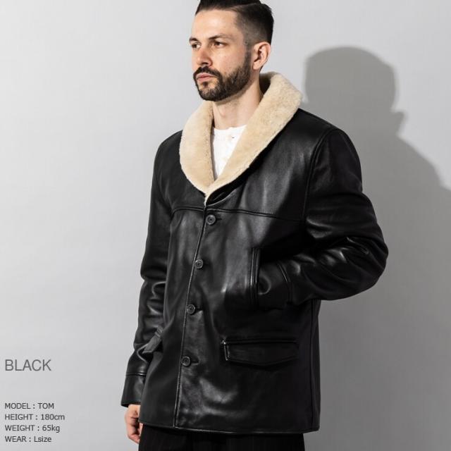 リューグー（LIUGOO）/Liugoo Leathers 本革 ボアワークコート メンズ リューグーレザーズ COT20B_2