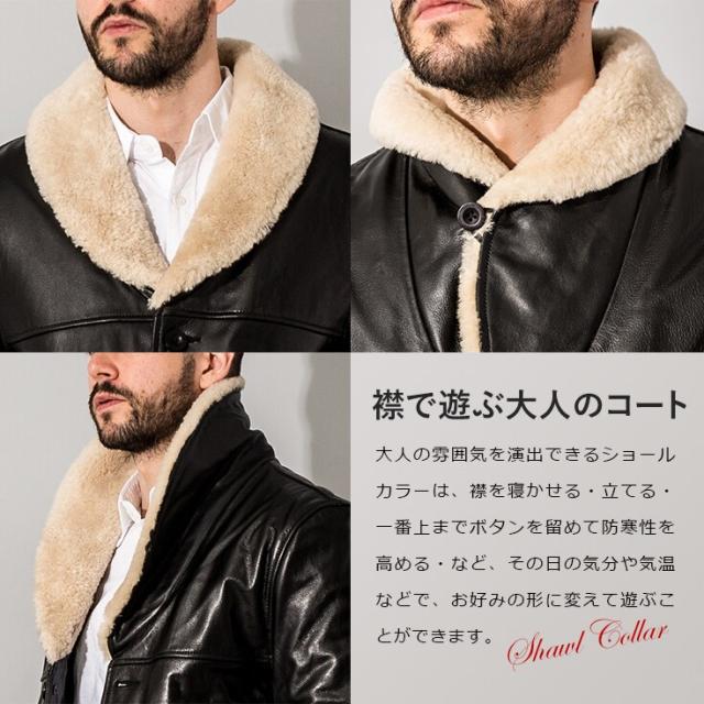 リューグー（LIUGOO）/Liugoo Leathers 本革 ボアワークコート メンズ リューグーレザーズ COT20B_12