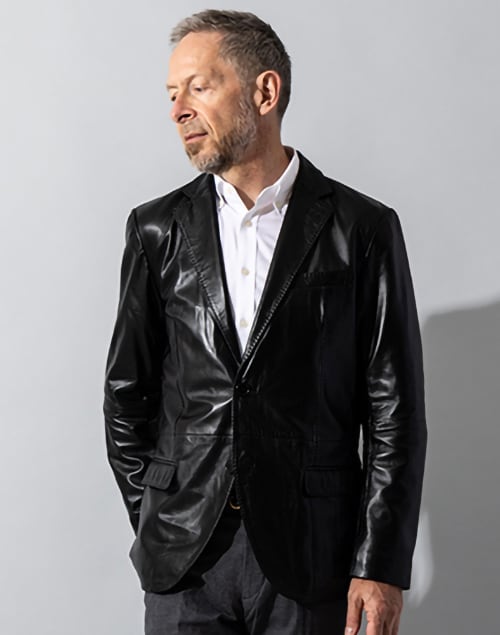 リューグー（LIUGOO）/LIUGOO 本革 ２ボタン テーラードジャケット レギュラーフィット メンズ TLD06B