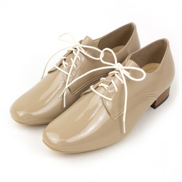 シューファンタジー（Shoe Fantasy）/日本製 マニッシュシューズ ヒモ付き カジュアル　3cmヒール 楽ちん 幅広 シンプル_4